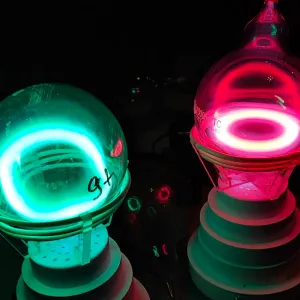 Thallium (Tl) glowing plasma discharge, photo 5 of 8
