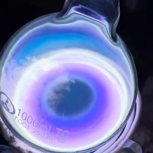 Germanium (Ge) glowing plasma discharge, photo 2 of 15
