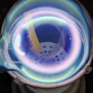 Germanium (Ge) glowing plasma discharge, photo 3 of 15