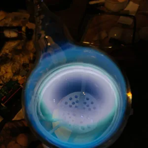 Germanium (Ge) glowing plasma discharge, photo 11 of 15