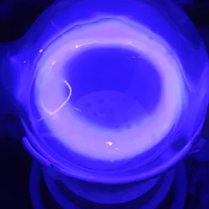 Bismuth (Bi) glowing plasma discharge, photo 4 of 12