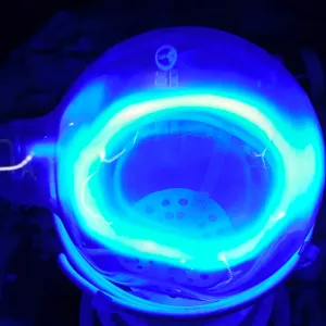 Bismuth (Bi) glowing plasma discharge, photo 6 of 12