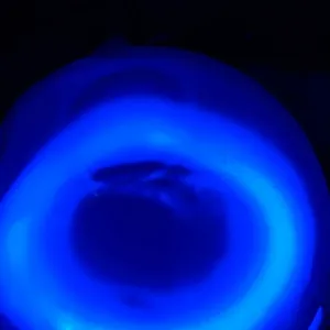 Bismuth (Bi) glowing plasma discharge, photo 9 of 12