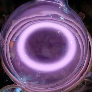 Argon (Ar) glowing plasma discharge, photo 3 of 16