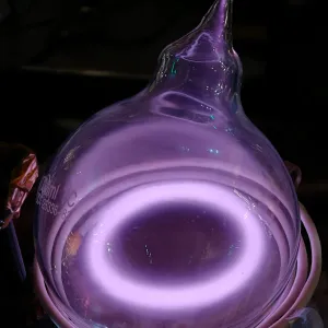Argon (Ar) glowing plasma discharge, photo 6 of 16