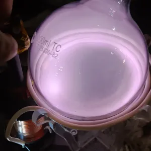 Argon (Ar) glowing plasma discharge, photo 12 of 16