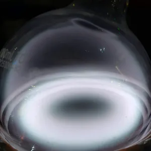 Oxygen (O) glowing plasma discharge, photo 1 of 9