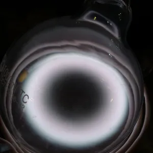 Oxygen (O) glowing plasma discharge, photo 2 of 9