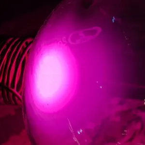 Hydrogen (H) glowing plasma discharge, photo 2 of 12